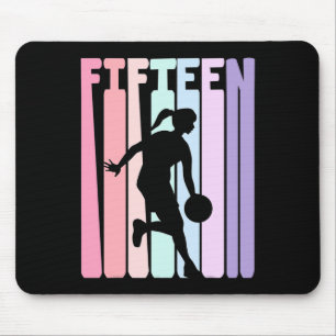 Tapis De Souris Joueur de basketball rétro 15e anniversaire 15 ans