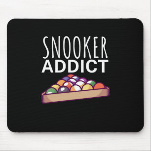 Tapis De Souris Joueur de billard Addict de snooker