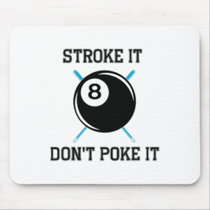 Tapis De Souris Joueur de billard de billard Snooker Drôle Stroke