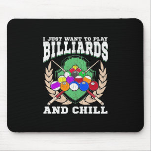 Tapis De Souris Joueur de billard Jouer Billard Et Chaleur