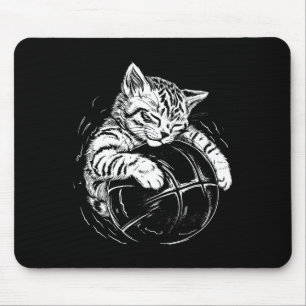 Tapis De Souris Joueur De Chat Dormir Sur Un Byskbyll Kitties Pet