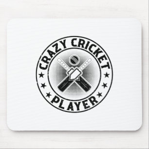 Tapis De Souris Joueur de cricket fou - Joueur de cricket joueur d