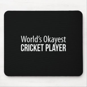 Tapis De Souris Joueur de cricket le plus moyen du monde -