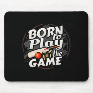 Tapis De Souris Joueur de cricket né pour jouer au jeu