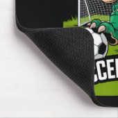 Tapis De Souris Joueur de foot Gardien de but Soccersaurus Dinosau (Coin)