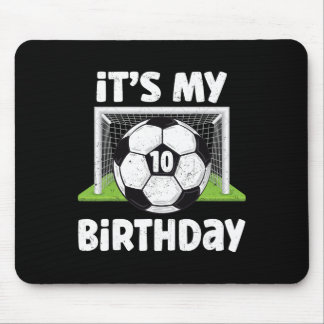 Tapis De Souris Joueur de football 10 ans Fête 10ème Anniversaire 