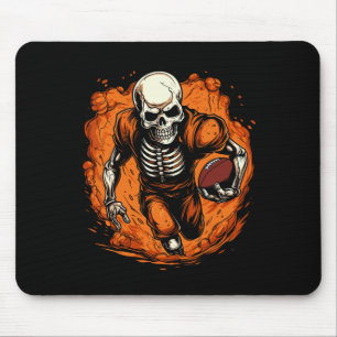 Tapis De Souris Joueur de football américain Skeleton Football Hal