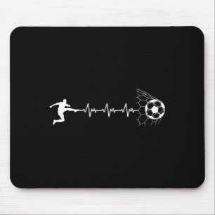Tapis De Souris Joueur de football drôle Graphique de fréquence ca