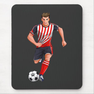 Tapis De Souris Joueur de football homme