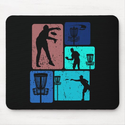 Tapis De Souris Joueur de golf à disque drôle Cool Flying Disk Spo (Devant)