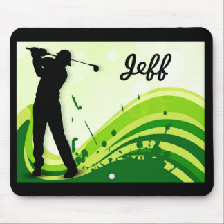 Tapis De Souris Joueur de golf Artsy