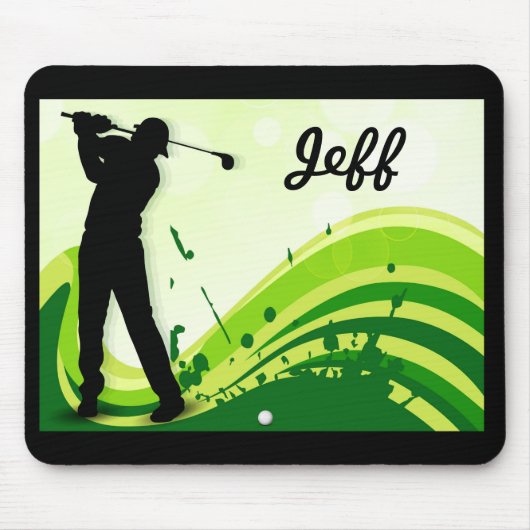 Tapis De Souris Joueur de golf Artsy (Devant)