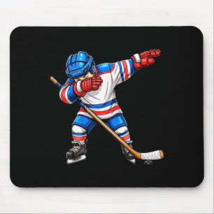 Tapis De Souris Joueur de hockey cool en dabant garçons enfants ho