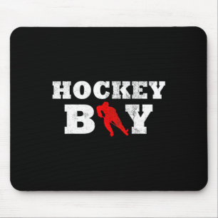 Tapis De Souris Joueur de hockey Silhouette Sport cadeau