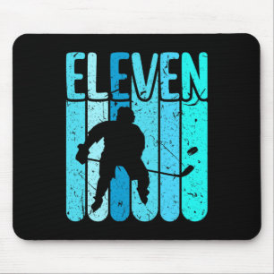 Tapis De Souris Joueur de hockey sur glace 11e anniversaire Garçon