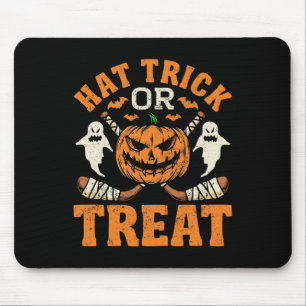 Tapis De Souris Joueur de hockey sur glace Halloween Cos Trick Or