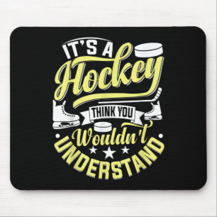 Tapis De Souris Joueur de hockey sur glace Hockey Fan Gardien de b