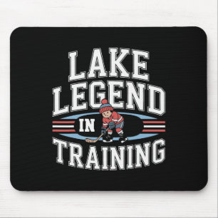 Tapis De Souris Joueur de hockey sur glace légendaire de l'étang d