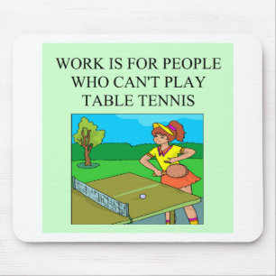 Tapis De Souris joueur de ping-pong