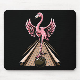 Tapis De Souris Joueur de quilles flamant rose drôle Bowler Bowl S