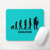 Tapis De Souris joueur de saxophone drôle (Avec souris)
