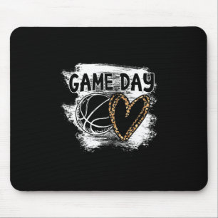 Tapis De Souris Joueur de Sketll Jour de match Léopard Guépard Fan