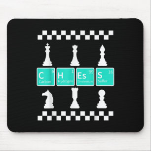 Tapis De Souris Joueur d'échecs Lover Tableau périodique Drôle Cad