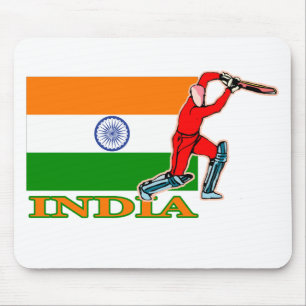 Tapis De Souris Joueur indien de cricket