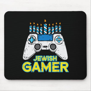 Tapis De Souris Joueur juif Chanukah jeu vidéo Hommes garçons enfa