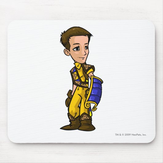 Tapis De Souris Joueur perdu de personnel de désert de dirigeables (Devant)