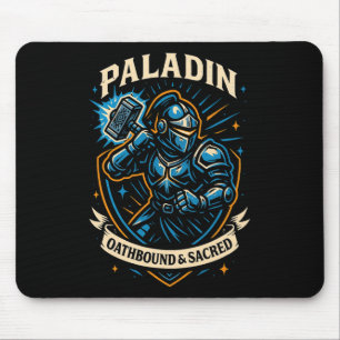 Tapis De Souris Joueur Rpg Paladin D20 Dés Nerdy Geek Hommes Femme