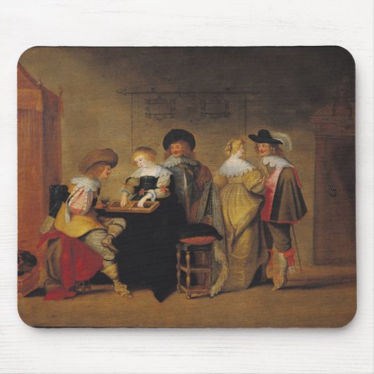 Tapis De Souris Joueurs de backgammon (Devant)