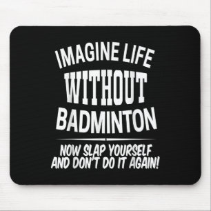 Tapis De Souris Joueurs de badminton hommes et femmes enfants 
