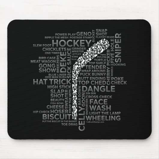 Tapis De Souris Joueurs de hockey et lang (Devant)