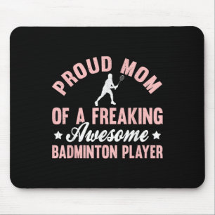 Tapis De Souris Joueuse de badminton Navette Maman Mère