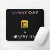 Tapis De Souris Jour de bibliothèque (Avec souris)