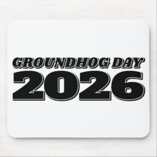 Tapis De Souris Jour de la marmotte 2026