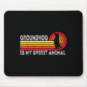 Tapis De Souris Jour de la marmotte la marmotte est mon animal spi