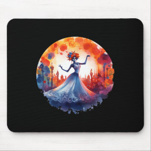 Tapis De Souris Jour De La Mort Catrina Lady Crâne à sucre Dia De