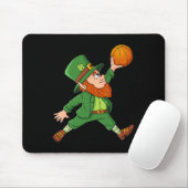 Tapis De Souris Jour de la Saint Patrick Leprechaun Basket Lucky B (Avec souris)