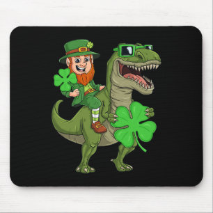 Tapis De Souris Jour de la Saint Patrick Leprechaun équitation T R