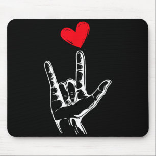 Tapis De Souris Jour de la Saint-Valentin mignon_ Je t'aime Langue