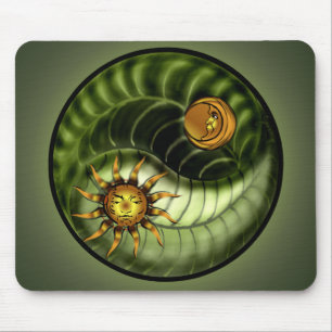 Tapis De Souris Jour de la terre Yin Yang Mousepad