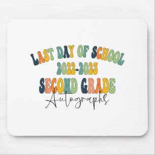 Tapis De Souris Jour De L'École 2E Autographes De Deuxième Année 2