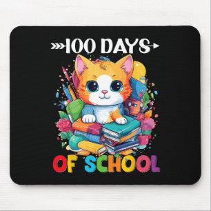 Tapis De Souris Jour De L'École Cute Chat Kitty Cadeaux 100 Jours 