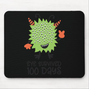 Tapis De Souris Jour De L'École Monster Garçons Enfants Oeil Survé
