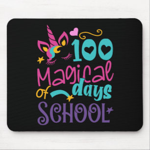 Tapis De Souris Jour De L'École Unicorne 100 Jours Magiques Profes