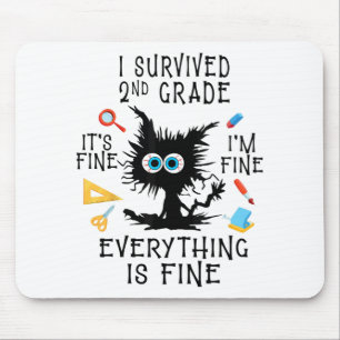 Tapis De Souris Jour De L'Étudiant De L'École I Survived 2E Gr