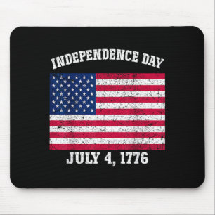 Tapis De Souris Jour de l'indépendance 4 juillet 1776 Drapeau amér