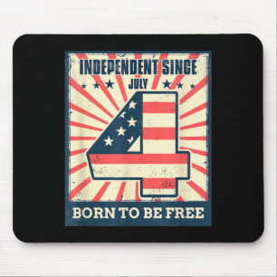 Tapis De Souris Jour de l'Indépendance du 4 juillet Liberté améric